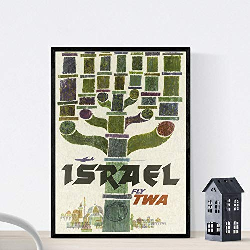 Nacnic Vintage Poster Vintage Plakatwerbung. Israel kennt. A3 Größe