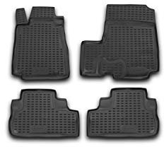 Element Gummimatten Passgenaue Fußmatten CR-V III 2007-2012 4tlg, Schwarz