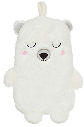 Sass & Belle Nanook Polar Bear Hot Water Bottle Wärmflaschen, Polyester, weiß, Einheitsgröße