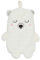 Sass & Belle Nanook Polar Bear Hot Water Bottle Wärmflaschen, Polyester, weiß, Einheitsgröße