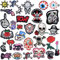 Yeelua 30 Pcs Iron On Patches, Rock Punk Band Appliques, Alien Embroidered Patch, Hippie Clothing Shoes Hat Bag Badge Patchs Set DIY Sew On Repair Fabric Decor Stickers for Jeans T-Shirt Jackets