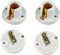 ShuoHui 2x E14 Keramik Lampenfassung Glühbirne Sockel LED Deckenfassung Fassung 230V 660W 1A