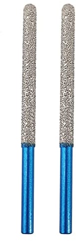 Lot de 2 forets à mortier diamantés 7,2 mm x 74 mm - BRSCHNITT Tige ronde pour enlever les maçonnerie, les joints, le mortier, la maçonnerie, la pierre, le béton