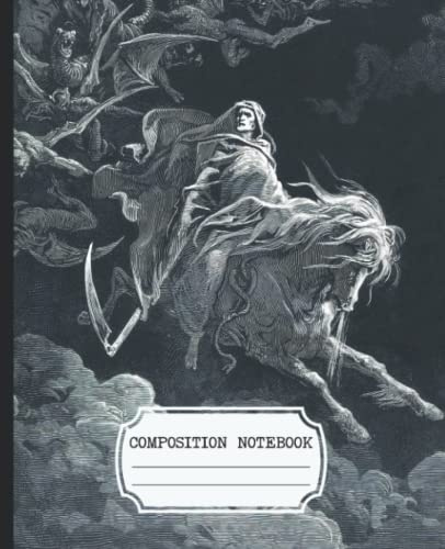 Composition Notebook: Gothic Aesthetic College Ruled With Spooky Cover Design