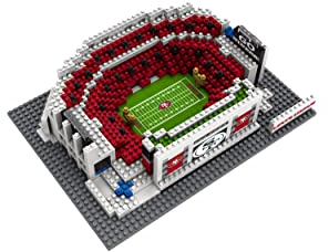 FOCO Offizielles Lizenzprodukt NFL San Francisco 49ers Levi's BRXLZ-Steine 3D-Mini-Fußballstadion BAU-Set
