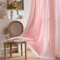Freyamy Vintage Gardinen Halbtransparent Landhausstil Rosa Vorhänge mit Stangendurchzug,Outdoor Gardinen Baumwolle Leinen mit Quasten für Schienensystem Schlafzimmer 2er-Set Vorhang 180x150cm (HxB)