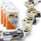 3x Sägekette Kette Halbmeißel 30cm 3/8 44TG 1,1mm für Stihl MS 162 MS162