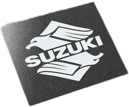 YOFAB 2 Stück Auto Emblem Aufkleber für Suzuki, Buchstaben Emblem Aufkleber, Auto Body Abzeichen Sticker, Logo Abzeichen Styling Dekorationsaufkleber Zubehör