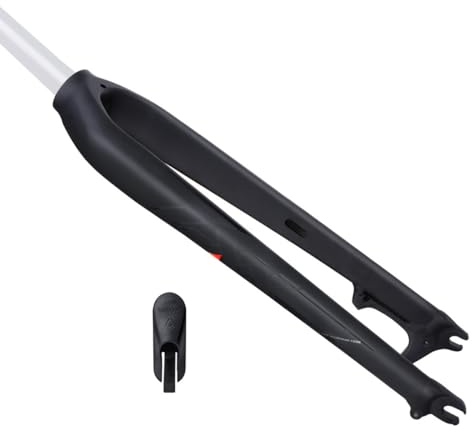 Forcella Rigida Bicicletta 26/27,5/29 Forcella MTB Forcella Lega Alluminio Tubo Dritto Senza Filettatura 28,6mm Cablaggio Interno Forcella Rigida Forcella Freno Disco Sgancio Rapido