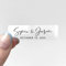 100 Stück personalisierte Hochzeits-Luftblasen-Etiketten, personalisierte Hochzeitsaufkleber, Blasen-Aufkleber, Blasen-Zauberstab-Etiketten, Hochzeitsetiketten (6 x 3 cm)