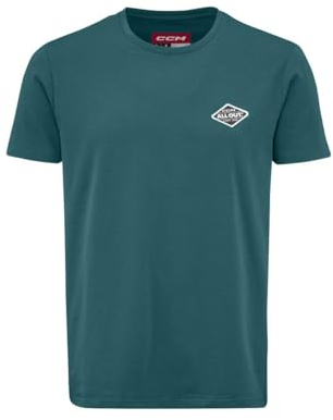 CCM TSS31A All Outside Kurzarm-T-Shirt Senior (DE/NL/SE/PL, Alphanumerisch, M, Regular, Regular, Galactic Teal)