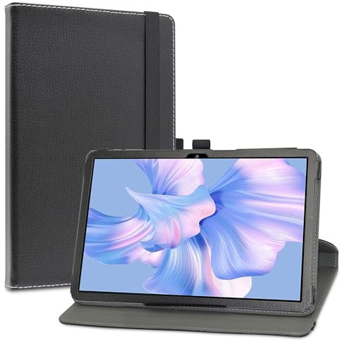 LiuShan pour OUKITEL OT6,Slim PU Cuir Etui et Pliable Stand Folio Coque Couverture pour OUKITEL OT6 Tablette 10.1 Pouces,Noir