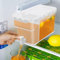 SICHENSH 6L Getrankespender mit Zapfhahn und Trennwand Kühlschrank Wasserspender mit Wasserhahn Großer Wasserkrug Limonadenspender Saftspender für Kühlschrank Plastik Wasserspender (Weiß)
