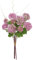 Oairse Bouquet di ortensie artificiali, 48,3 cm, viola, con 9 teste di fiori, fiori finti per composizioni floreali, vaso per casa, matrimonio, centrotavola, decorazione