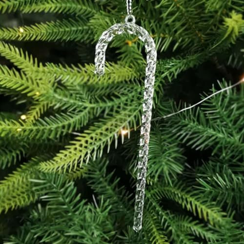 Eiszapfen Ornamente Kristall Weihnachtsschmuck für Baumschmuck Acryl Klar Eiszapfen Set für Weihnachtsbaum Dekoration