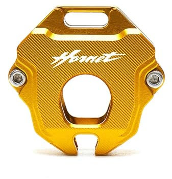 étui de Protection Moto Coque clé pour HON@&DA CB600F CB 600 F Hornet 2007-2013 Coque De Protection pour Clé (clé sans Puce) Porte-clés De Moto(A Key Case Gold)