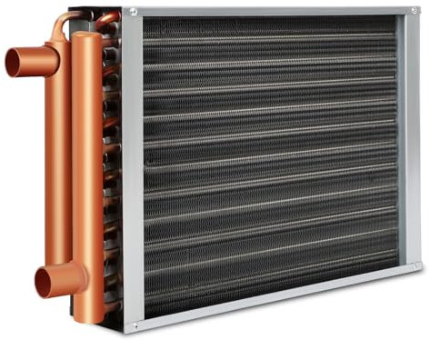 12x15 Heat Exchanger Heat Exchanger Water to Air, Heating of The House, Brazed Plate Heat Exchanger, Copper Port, High Heat, High Conversion Rate, Suitable for Indoor