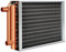 12x15 Heat Exchanger Heat Exchanger Water to Air, Heating of The House, Brazed Plate Heat Exchanger, Copper Port, High Heat, High Conversion Rate, Suitable for Indoor