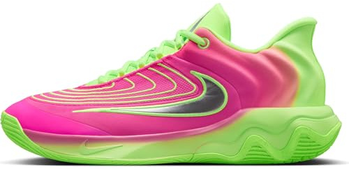 Nike Giannis Immortality 4 Basketball Shoes (FQ3680-303, Lime Blast/Hyper Pink/Pure Platinum/Metallic Silver), Lime Blast/Hyper Pink/Pure Platinum/Metallic Silver, 9.5 UK