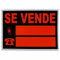 TECHZOCO Cartel Se Vende, Cartel Vendo piso, Panel Se vende Local, PVC Resistente, Reflectante, Apto para lugares públicos, zonas de exterior y obras, Tamaño 50 x 35 cm