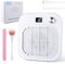 Roadtime Nail Vacuum Cleaner with Filter, Professional Dust Extraction with Reusable Filters for Nail Studio & Home, Quiet Vacuum Cleaner for Nails, Manicure, Nail Design, White