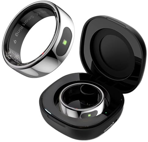 Smart Ring Touch Fitness Ring Tracker Smartringe für Herren Damen IP68 Wasserdicht Android iOS Fitnessring mit Schlaftracker Pulsmesser Sleep Tracker Aktivitätstracker Schrittzähler Herzfrequenz