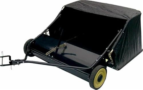 Ama Kehrmaschine für Rasentraktoren mit Auffangkorb 420 l, Arbeitsbreite 97 cm, Räder 25 cm, schwarz
