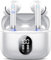 QXQ Auriculares Bluetooth 5.4, Auriculares Inalambricos Bluetooth HiFi Estéreo con 4 ENC Mic, 40 Horas Mini Cascos con Pantalla LED, USB C Audifonos Inalambricos para Android iOS