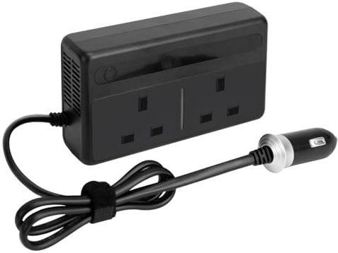 Inverter di potenza a onda sinusoidale pura, 300 W, da CC 12 V a CA 240 V, con schermo a LED che mostra la tensione della batteria, adattatore da auto converte per telefono, pad, tablet