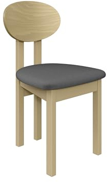 Mirjan24 Esszimmerstuhl Kizeko III, Polsterstuhl, Rahmen aus Buchenholz Gepolsterte Sitzfläche aus Stoff Stuhl für Arbeitszimmer Esszimmer Küchenstuhl (Sonoma/Kronos 22)