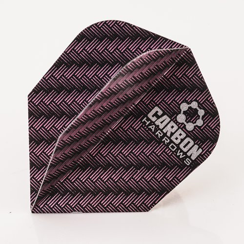 Harrows Carbon Flights Lila 100 Micron, 9er Set