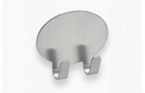 Handtuchhaken mit 2 Haken Edelstahl, selbstklebend