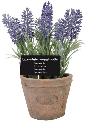 Esschert's Design Grand Pot Artificiel en Terre Cuite vieillie Lavande AH010