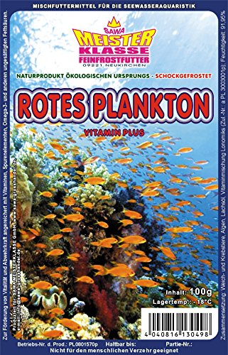 Fischfutter Frostfutter Plankton Rot 10x100g = 1kg = 1Pack