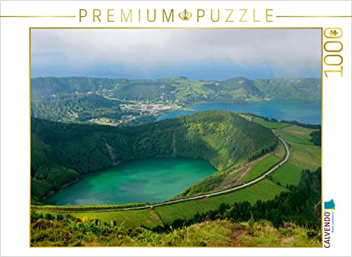 CALVENDO Puzzle Sao Miguel: Caldeira das Sete Cidades 1000 Teile Puzzle quer | 1000 Teile Lege-Größe 64 x 48 cm Foto-Puzzle für glückliche Stunden