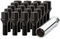 20 Black 12x1.5B Spline Tuner Lug Bolts for Aftermarket Wheels - 27mm Shank