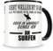 Samunshi® Surfer Tasse Surf mit Spruch Surfen Geschenk Surfer Kaffeetasse groß Lustige Tassen zum Geburtstag witzige Teetasse schwarz