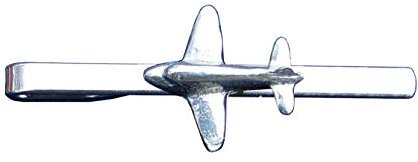 Pince à Cravate Avion DC3, Faite Main en Étain - Fabrication Française par William Sturt, chez Les Étains de Jumilhac