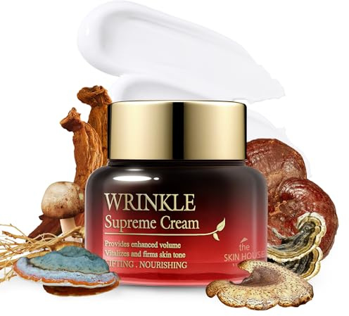 The Skin House Wrinkle Supreme Cream 50 ml Anti-Aging Gesichtscreme mit Ginsengwurzel und passenden Pilzextrakten The Skin House Wrinkle Supreme Cream, 1,7 oz