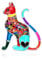 NEWEI Émail Chaton Chat Broche De Mode Pour Les Femme Filles Étiquettes De Cadeaux De Chat Décorations (Multicolore)