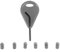 VOBOR Surf Fin Key - Surfboard Fin Keys, 5 cm FCS Surfboard Fin Key Fin Ersatzzubehör Mit Madenschrauben