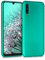 kwmobile Case kompatibel mit Samsung Galaxy A50 Hülle - Schutzhülle aus Silikon metallisch schimmernd - Handyhülle Metallic Türkis