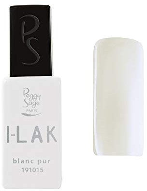 Peggy Sage - Vernis semi-permanent I-LAK soak off gel polish blanc pur - 11ml