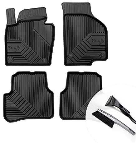 moto-MOLTICO Gummimatten Auto, 4-teiliges Set, Allwetter Gummi Fußmatten mit Rand, Antirutsch & Wasserfest Autoteppiche - passend für VW Passat B6 B7 CC