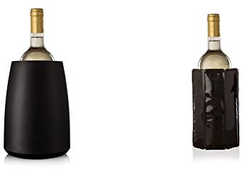 Vacu Vin Rapid Ice Elegant Wine Cooler - Black & Vacu Vin Rapid Ice Wine Cooler - Black