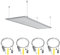OTTYMO 4 Fils de Suspension Photo Fil Suspension Luminaire Cable en Acier Inox à Visser Kit Suspension Luminaire Suspension Cadre Photo Kit de Suspension Plafond pour Lampe Panneau d'Affichage Photo