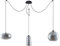 Lucande Pendelleuchte 'Zyli' (Retro, Vintage, Antik) in Alu aus Glas u.a. für Wohnzimmer & Esszimmer (3 flammig, E27) - Hängelampe, Esstischlampe, Hängeleuchte, Wohnzimmerlampe