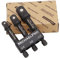 MichaelPro 3 Impact Grade Socket Adapter Set, 3-Piece Extension Bit with Holder (1/4, 3/8, 1/2 Drive), CR-V Steel, 1/4'' Hex Shank Converts Impact Drill to High Speed Socket Driver - MP005020