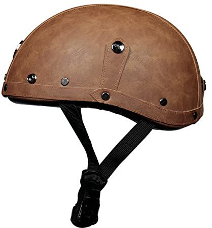 Portatile Mezzi Caschi Jet retrò Casco Scodella Moto Casco,Caschi Cromwell,Classic Jet Aperto Caschi,Scooter Caschi Scodella Motorino Portatile Mezzo Casco DOT Certificazione G,XL=61-62cm