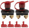 FanPaYY Isolateur interrupteur de batterie voiture 12V/24V, Coupe Circuit Batterie pour Moto Auto Camping Car Camion Véhicules (2 Pack)